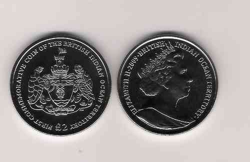 British Indian Ocean Territory £2 2009