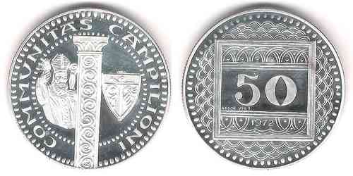 Campione D'Italia 50 Francs 1972