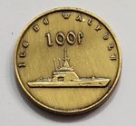 Île Walpole, 100 francs 2017, brass